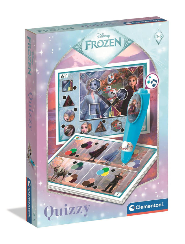 Clementoni - Quizzy - La reine des neiges - Jeu avec stylo intéractif - Sonore et lumineux - Des 3ans