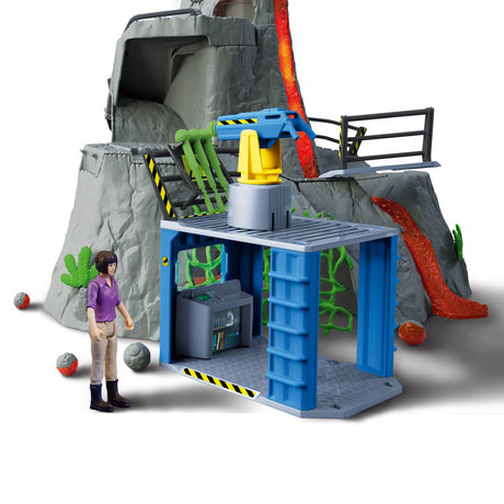 Expédition au grand Volcan, 1 figurine de chercheuse et 2 jouets dinosaures, Pour enfants des 5 ans, Schleich 42564 DINOSAURS