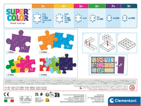 CLEMENTONI - Puzzle 10 en 1 - Dora