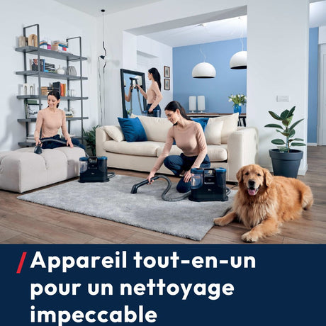 Nettoyeur Détacheur Shampouineuse HOOVER HS500 - Lave et Seche Tapis,Moquette, Canapé, Tissus, Sieges Voiture - Puissant 400W