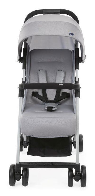 CHICCO Poussette compacte Ohlala 3 -  Des la naissance - Jusqu'a 15kg - Dossier inclinable - Arceau de sécurité - Grey mist