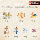 Puzzle 150 pieces La ville des Pokémon, Pokémon, Pour enfant, a partir de 7 ans, Nathan, 086189