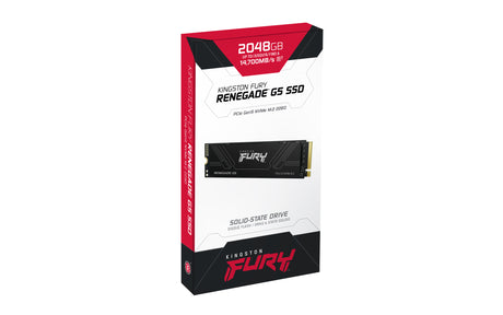 KINGSTON - FURY Renegade G5 - SSD interne - 2 To - M.2 2280 - PCI Express 5.0 x4 (NVMe) - Lecture jusqu'a 10 000 Mo/s