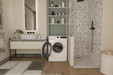 Lave-linge hublot CANDY GD 4108-S ProWash 300 - 10 kg - Induction - Vapeur - 1400 trs/min - Classe A -20% - Blanc