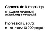 Cartouche de toner noir HP 59X grande capacité authentique (CF259X) pour LaserJet Pro M304/M404/MFP M428