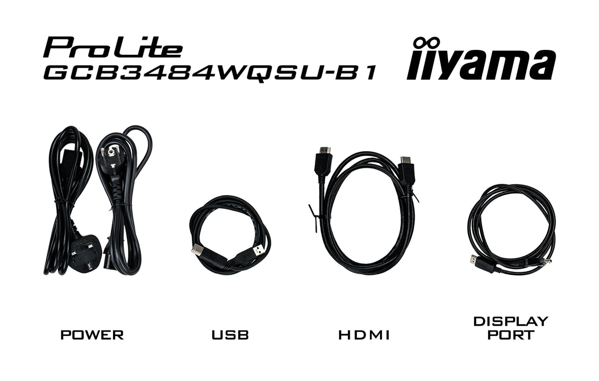 Ecran incurvé 34" Iiyama G-Master Red Eagle GCB3484WQSU-B1 Ultra WQHD 180Hz (Noir)