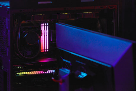 Barrette mémoire 32Go DIMM DDR5 Kingston Fury Beast RGB  5200MHz (Noir)