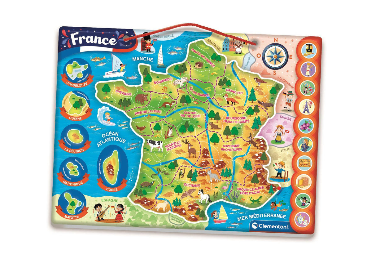 CLEMENTONI - Puzzle magnétique de la France