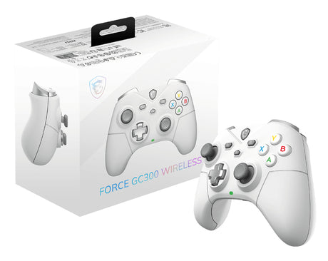 Manette de jeu - PC - FORCE GC300 - Sans fil - Blanc - MSI