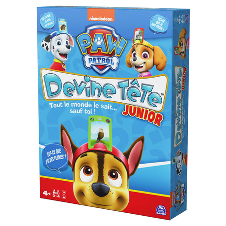 Devine Tete Pat Patrouille, Jeu de Société, Bandeaux et Devinettes, Version Française, Jeu Enfant des 4 ans