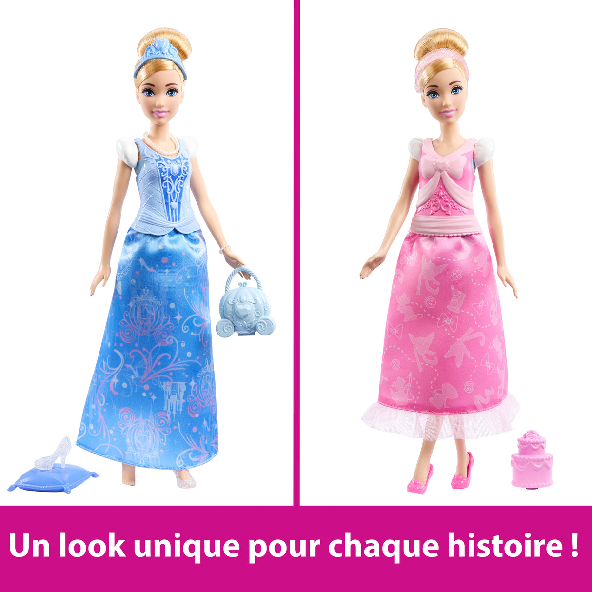 Princesses Disney-Poupée Cendrillon Et Tenues-Coffret Avec Accessoires - 3 ans+- JCR95