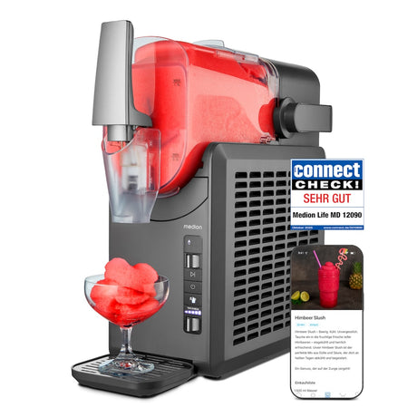 Machine a boissons glacées et granitées MEDION - MD12090 - Capacité 2,6L - 5 programmes - 200W
