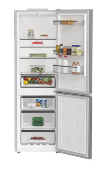Réfrigérateur combiné - WHIRLPOOL - WHKH1361XP4E - 324 L - Congélateur NoFrost - 6e sens - Classe E - 186.5x59.5x66.3 - Inox