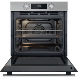 Four encastrable - Pyrolyse + Hydrolyse - Multifonction Chaleur pulsée - WHIRLPOOL - OMR58RU0SX - Inox - Porte froide