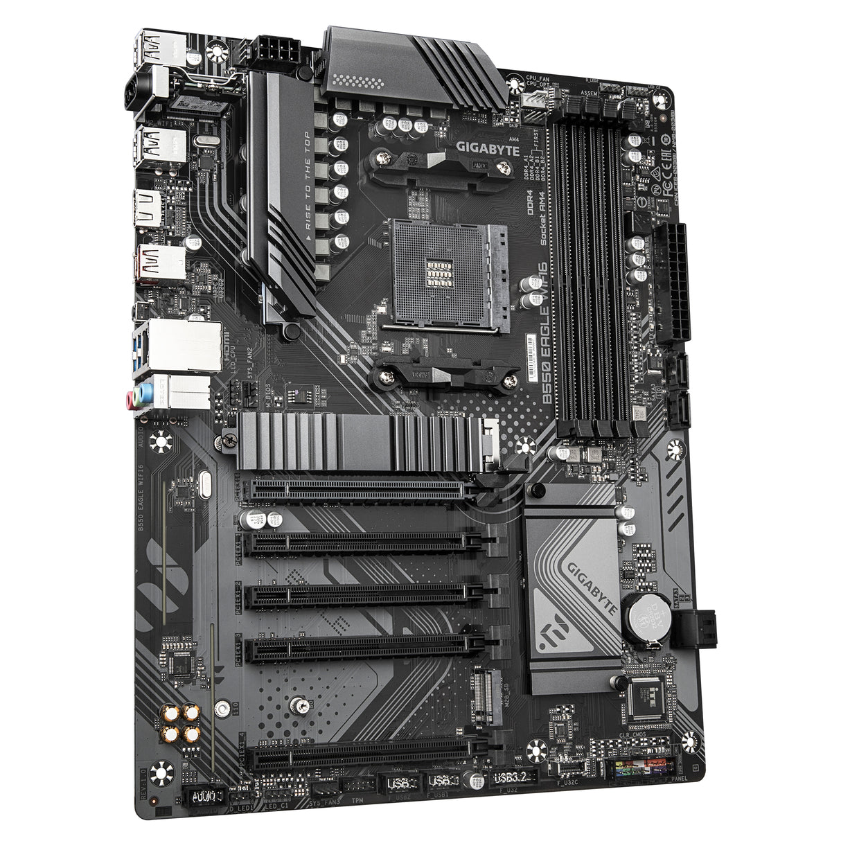 Carte mere - GIGABYTE - B550 EAGLE WIFI6 - Format ATX - Chipset AMD B550 - DDR4 & PCIe 4.0 - WiFi 6
