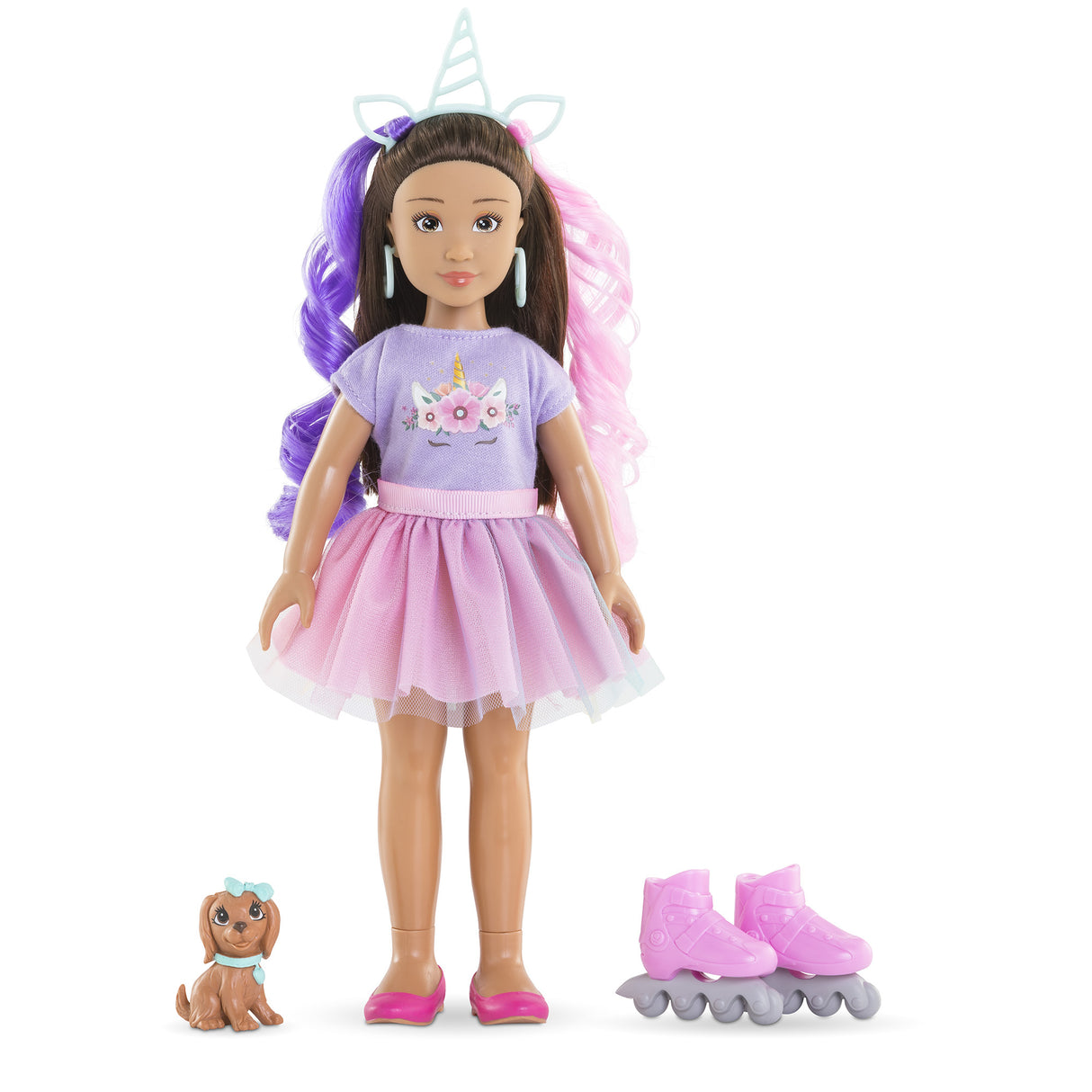 Poupée mannequin - COROLLE - Luna Licorne - 28 cm - 4 accessoires - Mixte