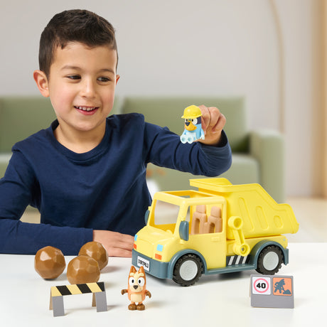 Camion benne - BLUEY - Bluey et Bingo - Figurines incluses - Accessoires personnalisables