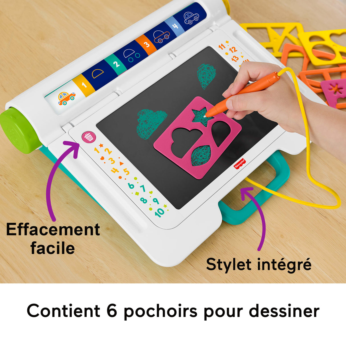 Fisher-Price - Bureau Apprentissage et Dessin - Tablette écriture - Fisher-Price - JDL70