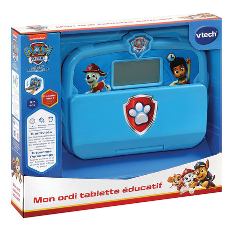 Ordinateur Tablette Éducatif VTECH - Pat Patrouille - Convient aux Enfants de 3 Ans et Plus - Bleu