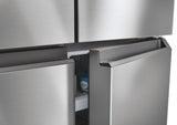 Réfrigérateur multi-portes - HAIER - HCR3818ENMM - Classe E - 467 L - 35 dB - 181,5 x 83,3 x 65 cm - Silver
