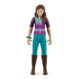 Figurine Cavaliere Lisa et Storm, coffret schleich avec 10 éléments inclus dont 1 cheval schleich hanovrien et sa cavaliere,