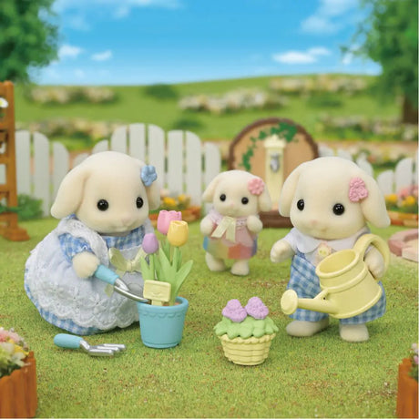 Poupée - SYLVANIAN FAMILIES - Le frere et la soeur Lapin Bélier - Jardinage - Articulés - Multicolore