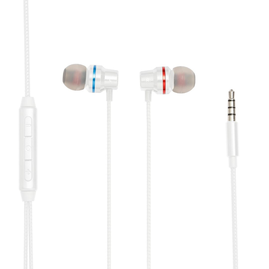 Ecouteurs WE filaire, intra, jack 3.5mm avec bo tier de contr le et micro intégr