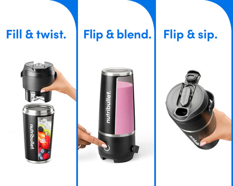 Blender - NUTRIBULLET - Flip - NBP106B -Noir