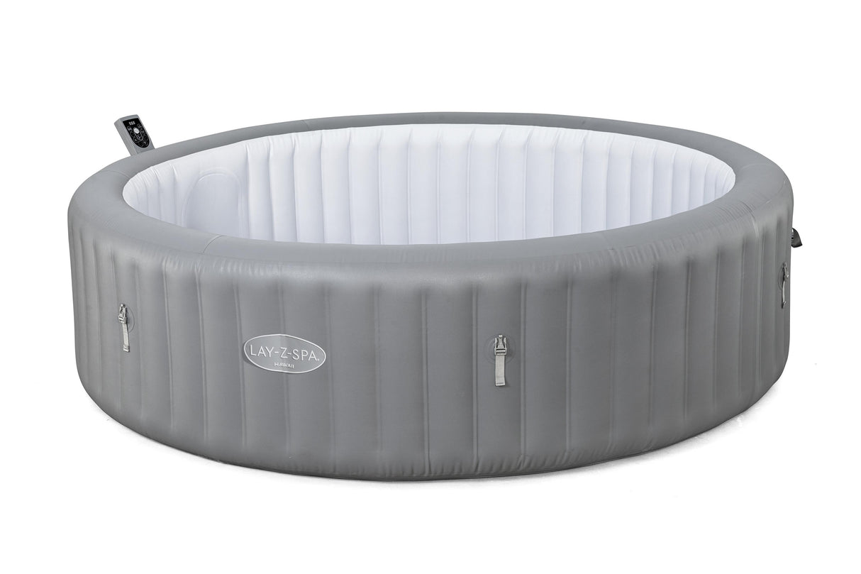 Spa gonflable BESTWAY - Lay-Z-Spa Hawaii - 236 x 71 cm - 4 a 8 places - Rond (Livré avec couverture, cartouche et diffuseur)