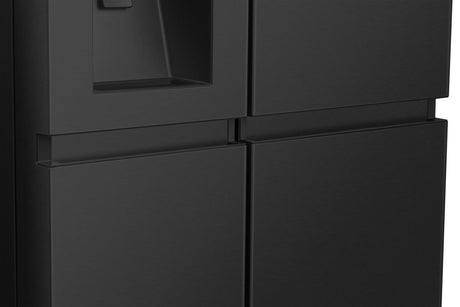 Réfrigérateur Américain - HISENSE - RS818N4TFC - 632 L - Classe C - 91 x 73 x 179 cm - Inox noir