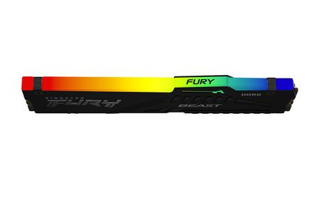 Barrette mémoire 32Go DIMM DDR5 Kingston Fury Beast RGB  5200MHz (Noir)