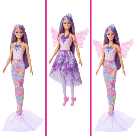 Barbie-Poupée Barbie Fantaisie Féerique-Coffret Avec Accessoires - 3 ans+- JCP74