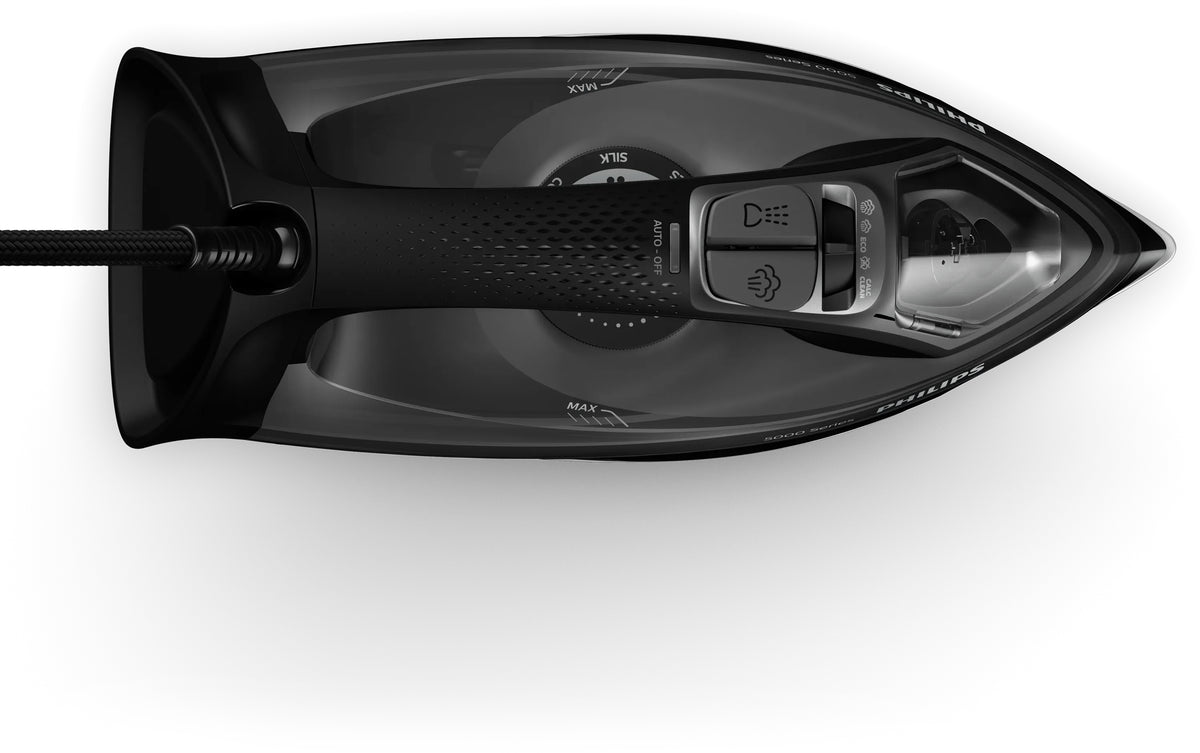 Fer a repasser vapeur - PHILIPS - DST5040/80 - A vapeur avec systeme Calc Clean - 45g/min vapeur continue - 2600W - Noir