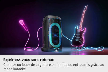 Enceinte - SAMSUNG - MX ST50F/XE - 240 W - Effets lumineux - Bluetooth - Batterie 18h - Roues intégrées - Noir