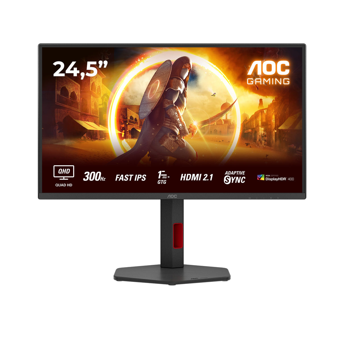 Ecran 25" AOC Gaming G4 Q25G4SR Quad HD 300Hz (Noir)