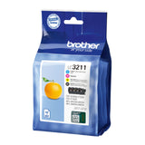 Pack 4 cartouches d'encre Brother LC3211 (Noir + Couleurs)