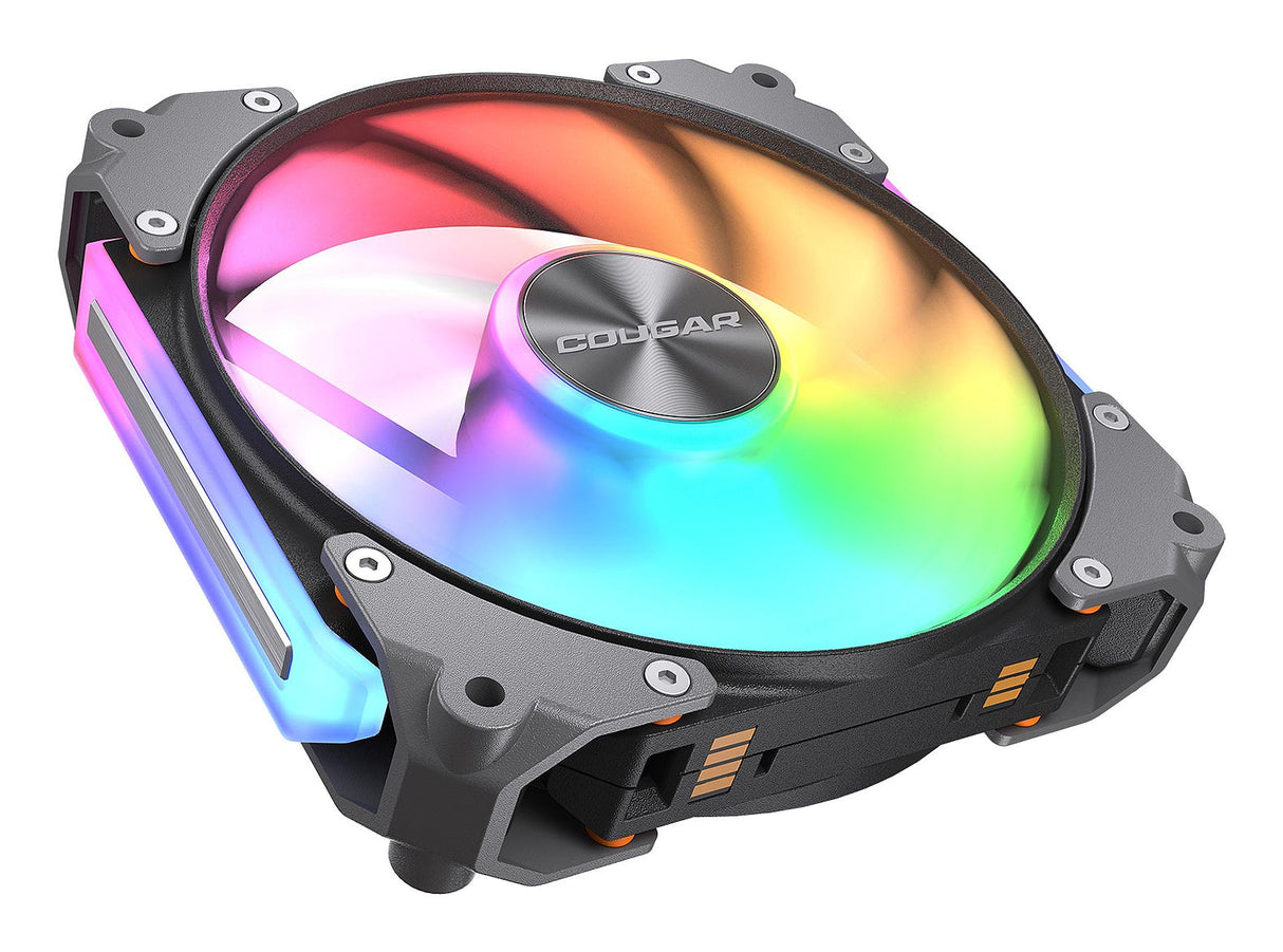 Lot de 3 Ventilateurs de boitier Cougar Apolar RGB - 12cm (Noir)