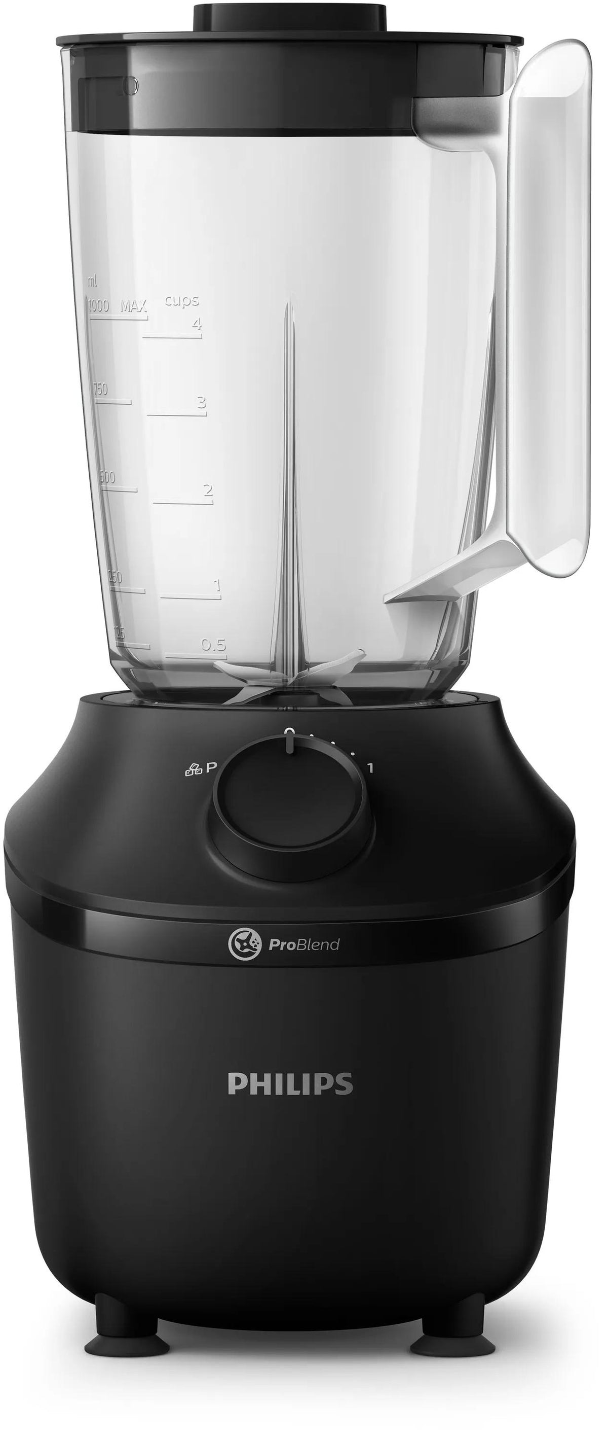 Blender mixeur - PHILIPS - HR2041/41 - Série 3000 avec gourde - 450W -1.9L - Noir