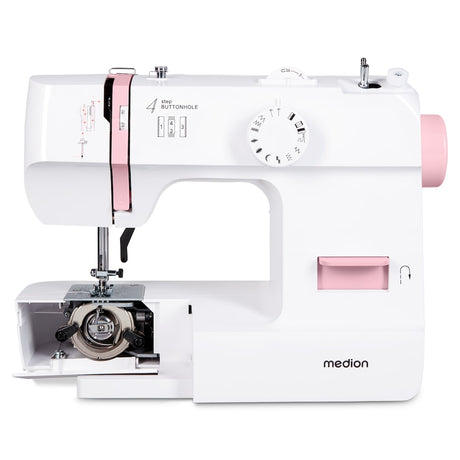 Machine a Coudre - MEDION - SM 70 - 71W - 12 Points - 700 tr/min - LED - Rose