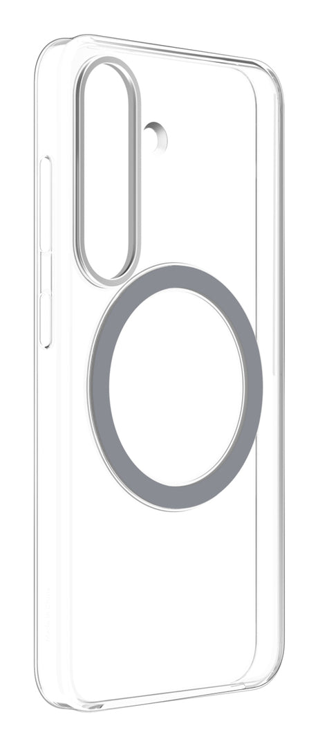 Coque - Samsung - Galaxy S25 - Transparent - Support anneau - Compatible supports magnétiques
