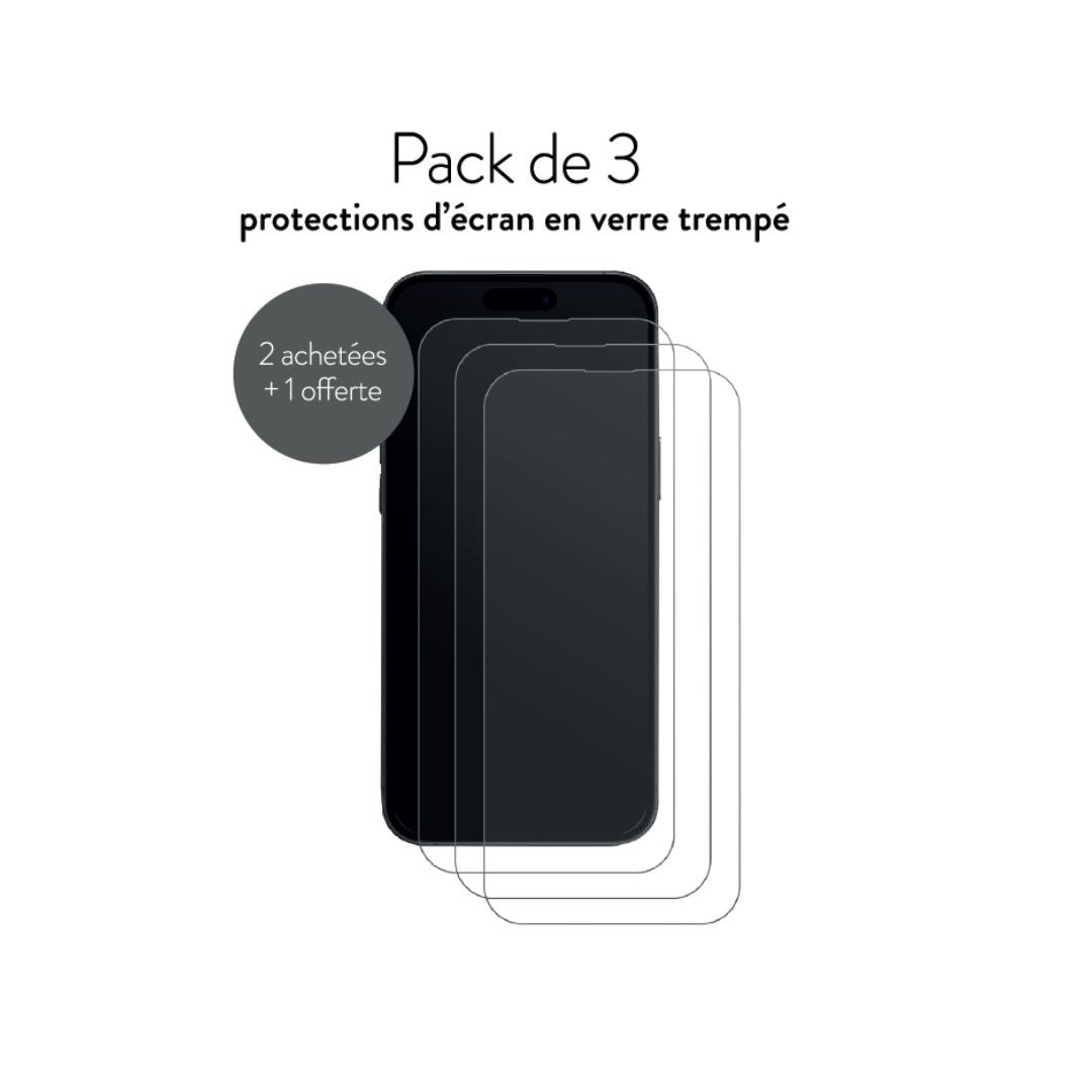 WE BUNDLE 3 verres trempés IPHONE 16