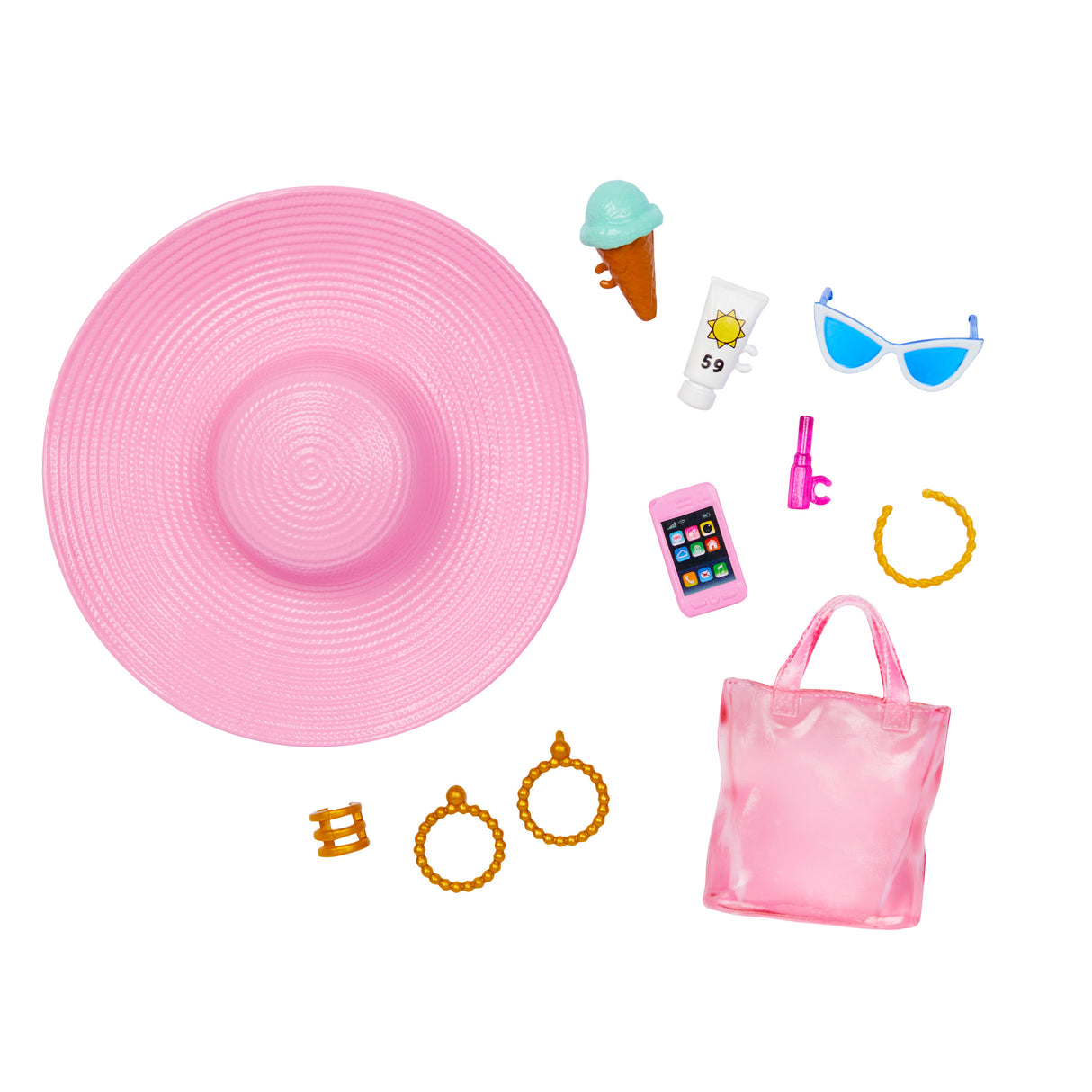 Barbie-Barbie Plage-Poupée blonde en maillot de bain et accessoires HPL73