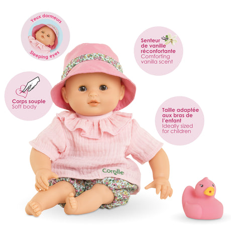 Poupon - COROLLE - Bébé Bain Coralie - 30 cm - jouet de bain - des 18 mois
