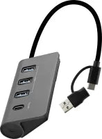 Hub USB 3.0 T'nB - 3x USB-A + 1x USB-C