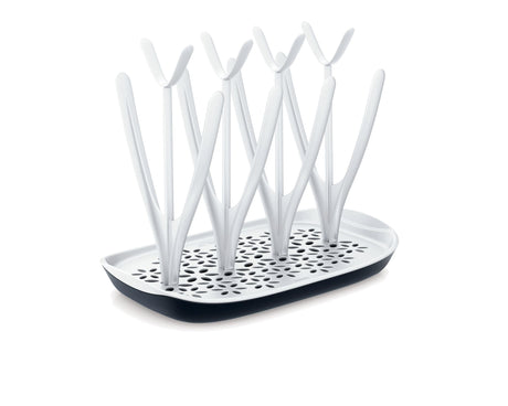 Egouttoir a biberons et tétines - PHILIPS AVENT - Bac d'égouttement amovible - Blanc/Gris