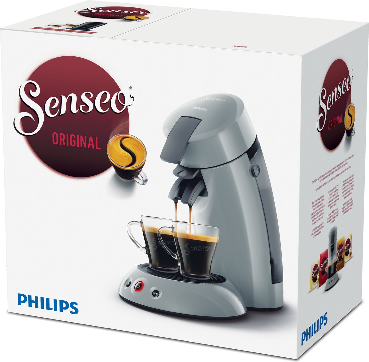 Cafetiere a dosette - PHILIPS - SENSEO - HD6553/71 - Original - Gris