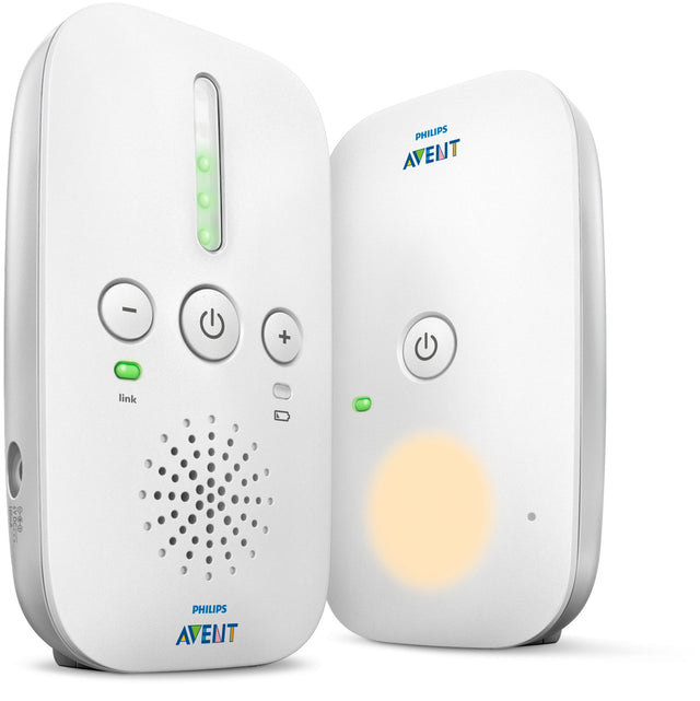 Ecoute-bébé SCD 502/26 - PHILIPS AVENT - Audio DECT - Gris/Blanc - Portée 300m - Volume réglable - Autonomie 24h