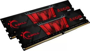 Kit Barrettes mémoire 32Go (2x16Go) DIMM DDR4 G.Skill Aegis  3000Mhz (Noir et Rouge)