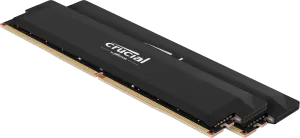 Kit Barrettes mémoire 32Go (2x16Go) DIMM DDR5 Crucial Pro OC Gaming 6400MHz (Noir)