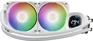 Kit Watercooling AIO Gamdias Aura GL Digital RGB - 240mm (Blanc)